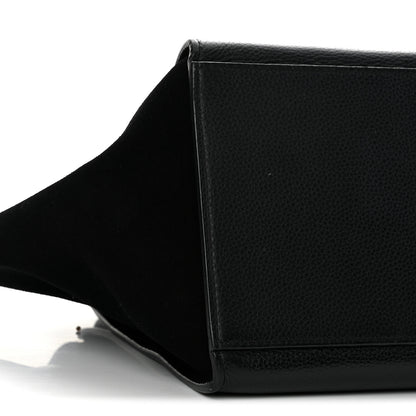 Celine Drummed Calfskin Suede Medium Trapeze Black 8 of 14