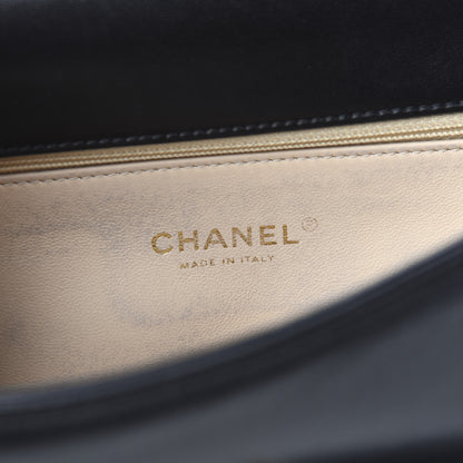 Chanel Lambskin Small Carry Chic Flap Black 5 of 9