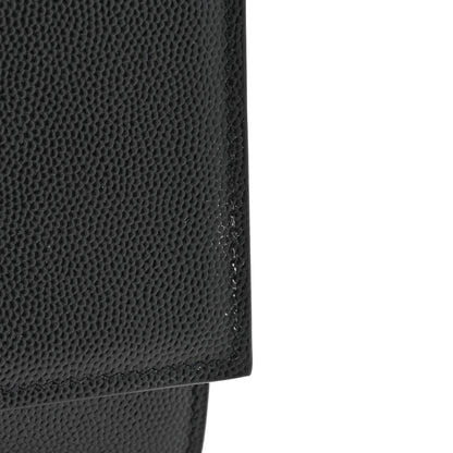 Saint Laurent Grain De Poudre Medium Classic Monogram Kate Satchel Black 11 of 12