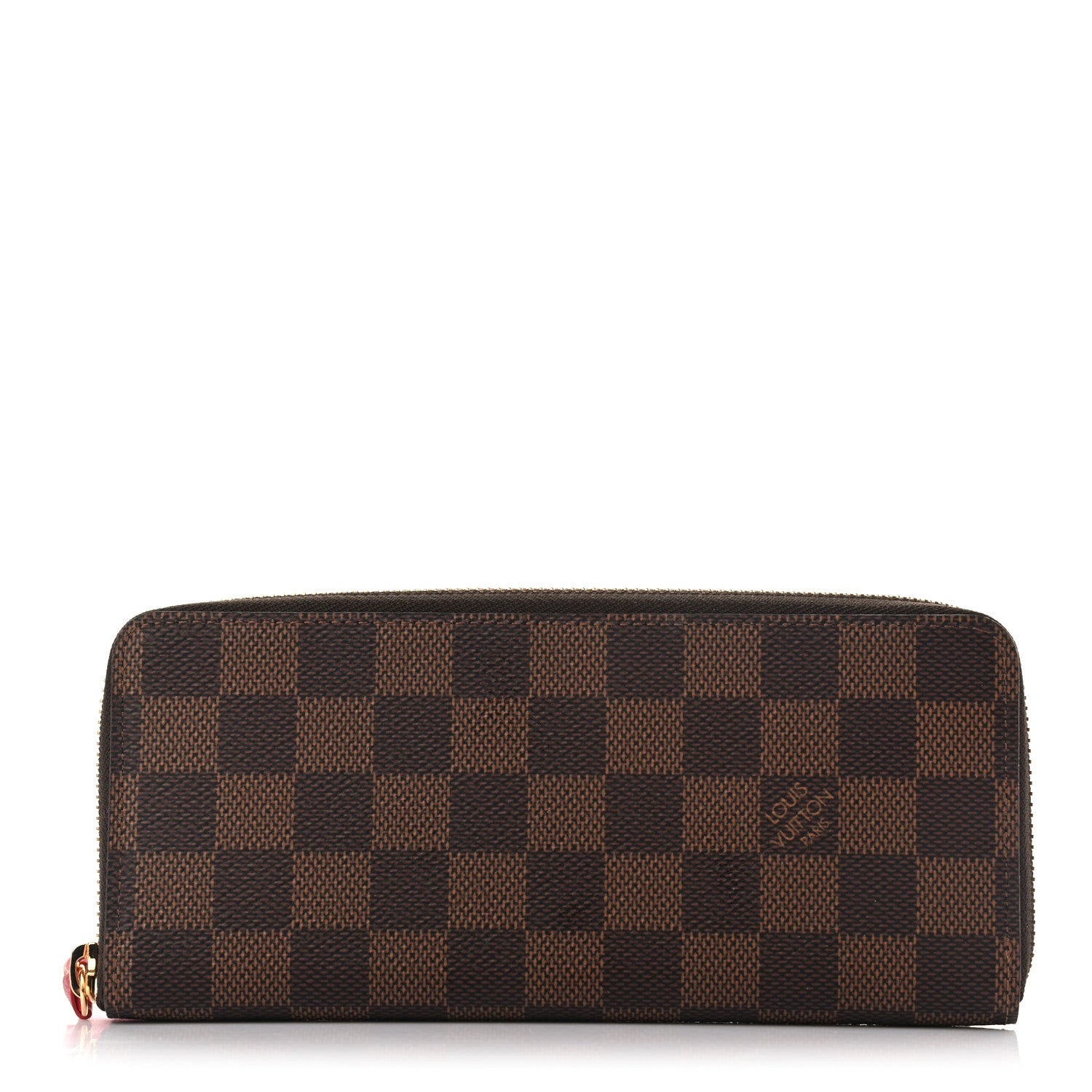 Louis Vuitton Damier Ebene Clemence Wallet Cherry 1 of 6
