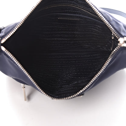 Prada Tessuto Nylon Saffiano Crossbody Bag Baltico 5 of 11