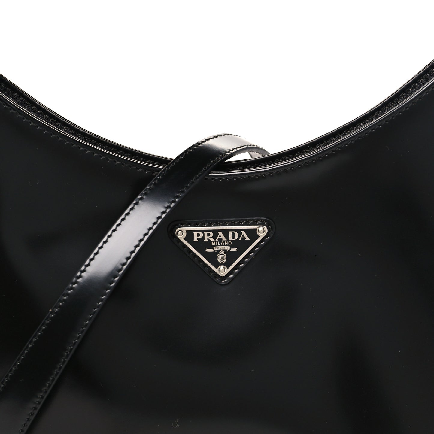 Spazzolato Large Cleo Adjustable Strap Shoulder Bag Black