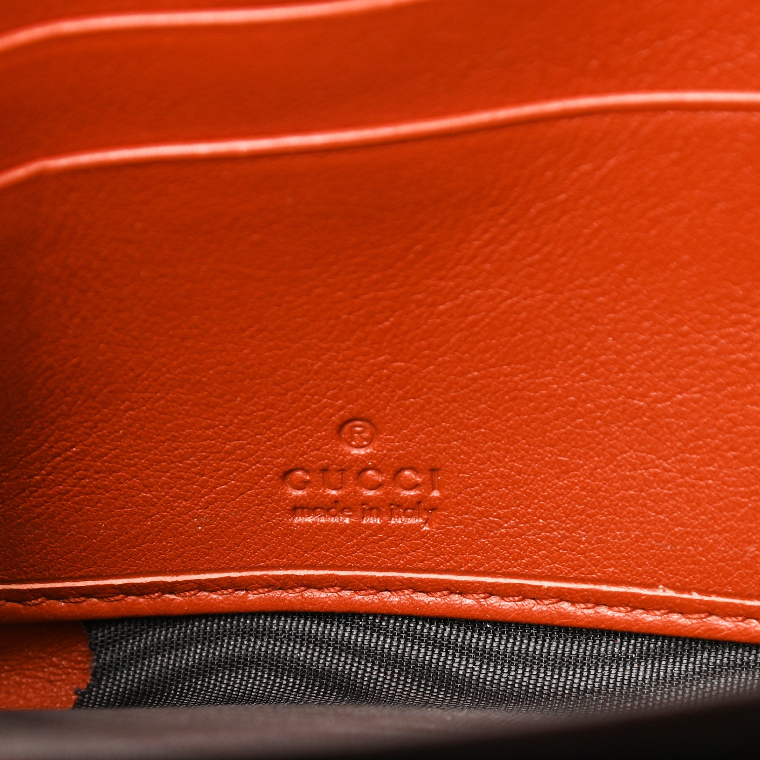 Gucci Calfskin Microguccissima Zip Around Wallet Orange 6 of 8