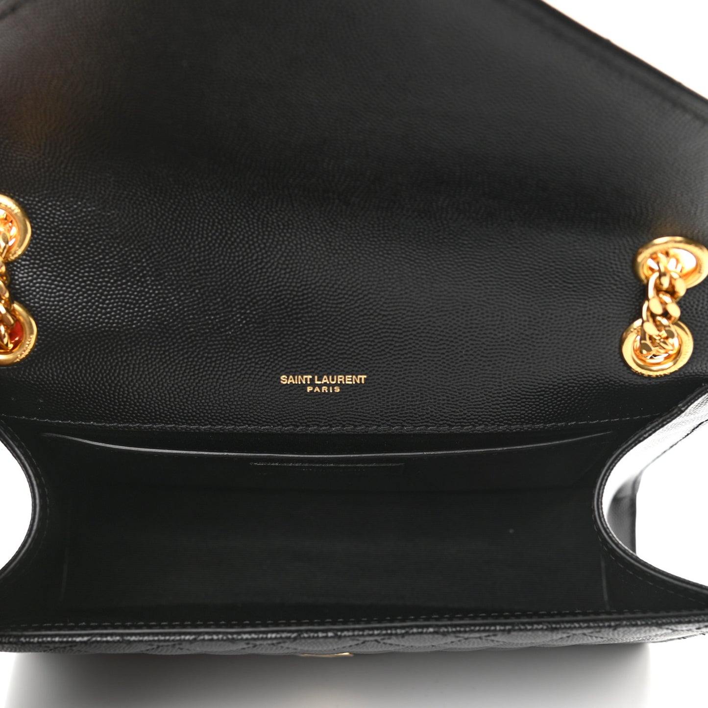 Grain De Poudre Textured Mixed Matelasse Triquilt Medium Monogram Satchel Black