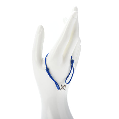 Louis Vuitton 18K White Gold Diamond Idylle Blossom Cord Bracelet Blue 2 of 4