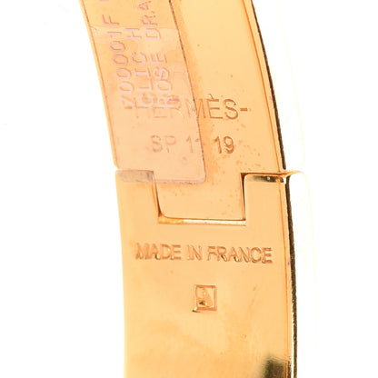 Hermes Enamel Narrow Clic Clac H Bracelet GM Rose Dragee 4 of 7