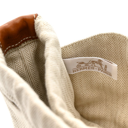 Hermes Canvas Barenia Fourbi 20 PM Pouch Naturel Fauve 8 of 9