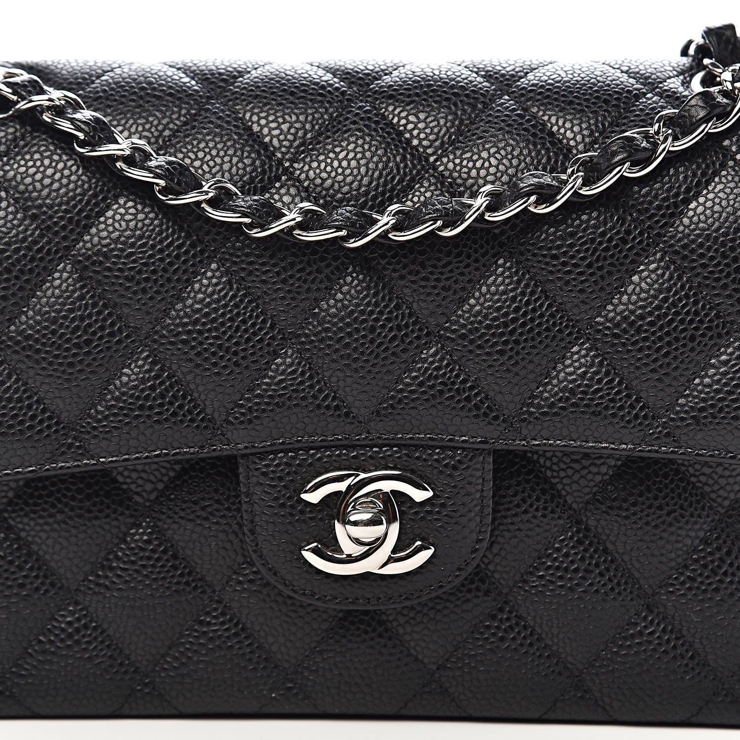 Chanel Caviar Quilted Small Double Flap Black 10 of 11