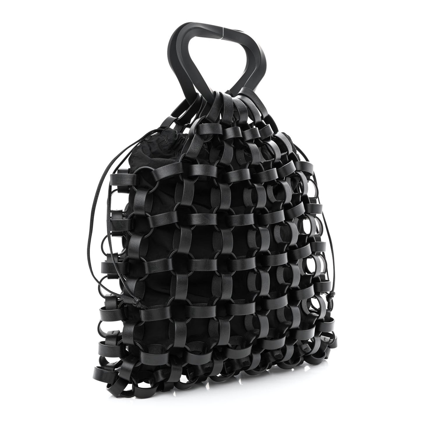 Lambskin Grasp Top Handle Tote Black