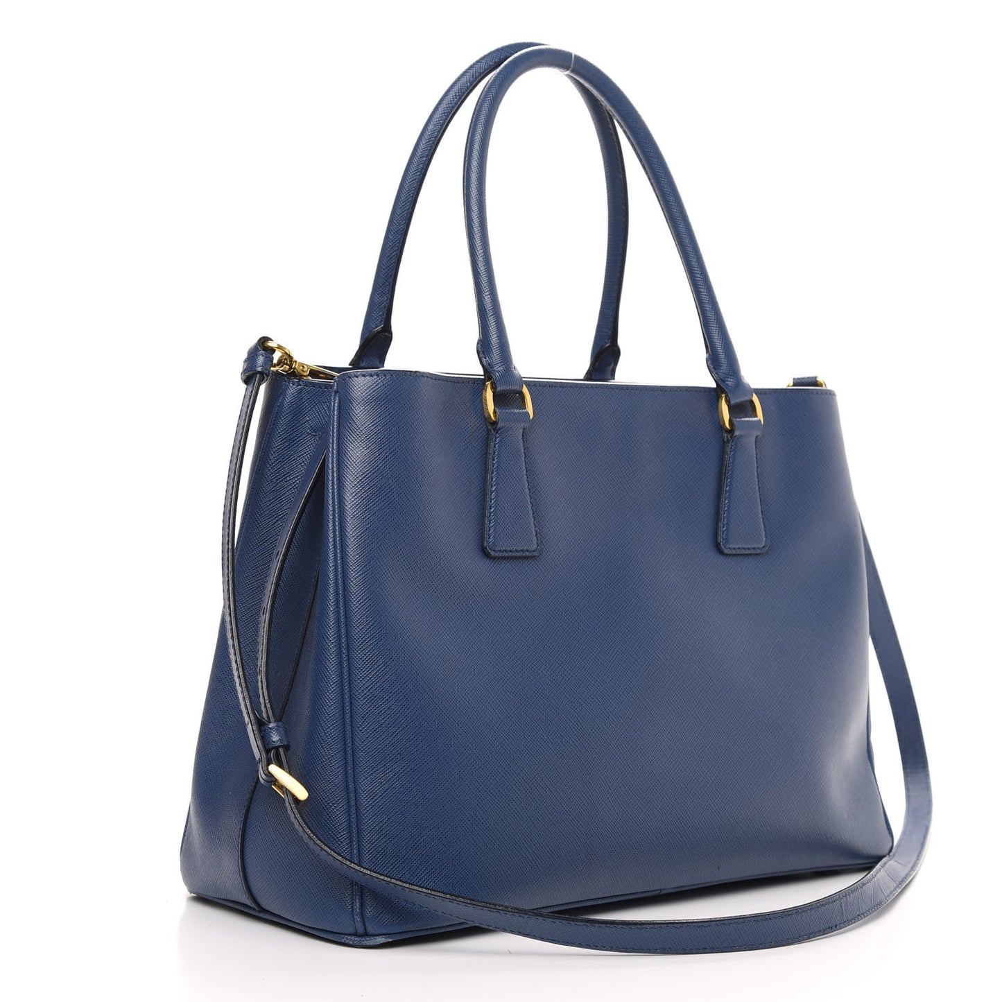 Saffiano Lux Medium Tote Bluette