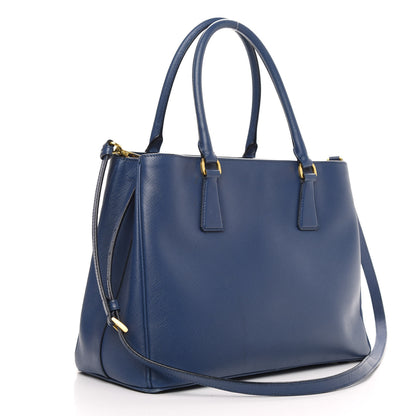 Prada Saffiano Lux Medium Tote Bluette 4 of 15