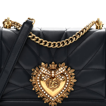 Dolce & Gabbana Calfskin Medium Devotion Crossbody Bag Navy 8 of 10