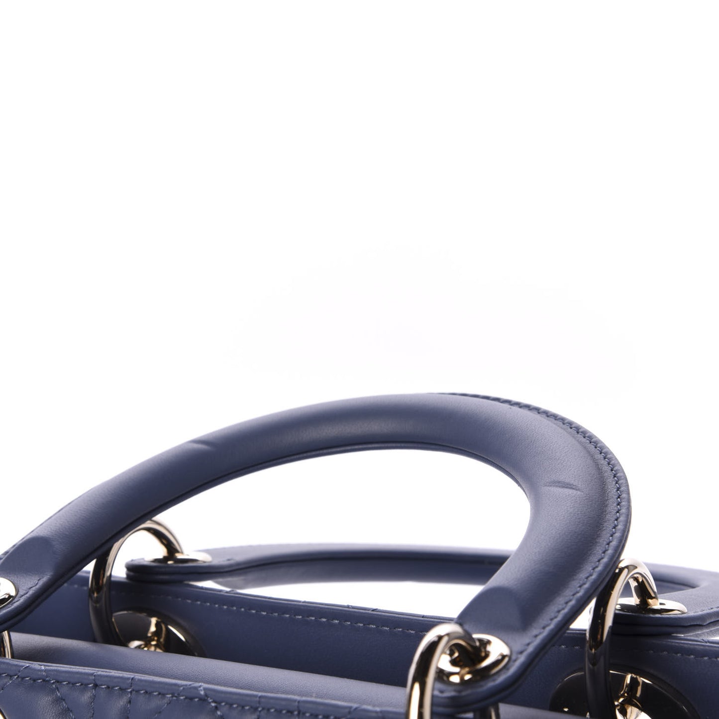 Lambskin Cannage Medium Lady Dior Navy