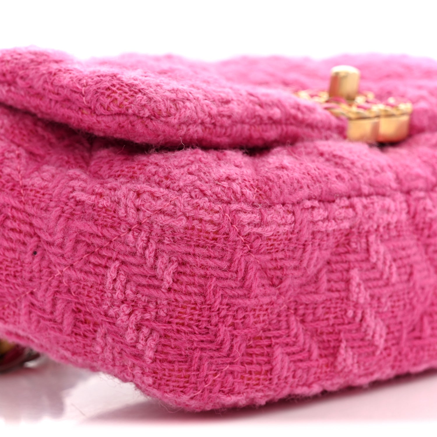 Chanel Tweed Quilted Chanel 19 Waist Bag Pink 8 of 9