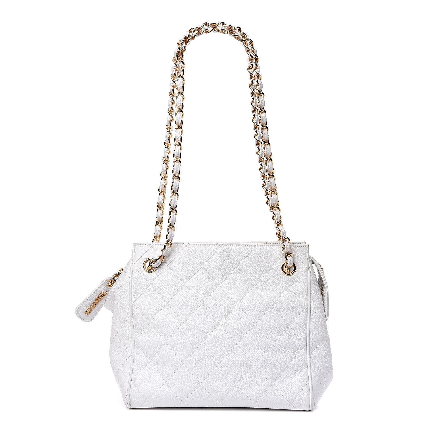Chanel Caviar Quilted Shoulder Bag White 1 of 14