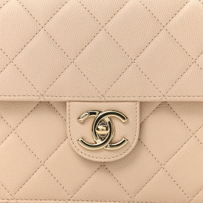 Chanel Caviar Quilted Large Like A Wallet Flap Light Beige 15 of 19