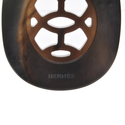 Hermes Buffalo Horn Lacquer Lift Necklace PM Pannacotta 5 of 7
