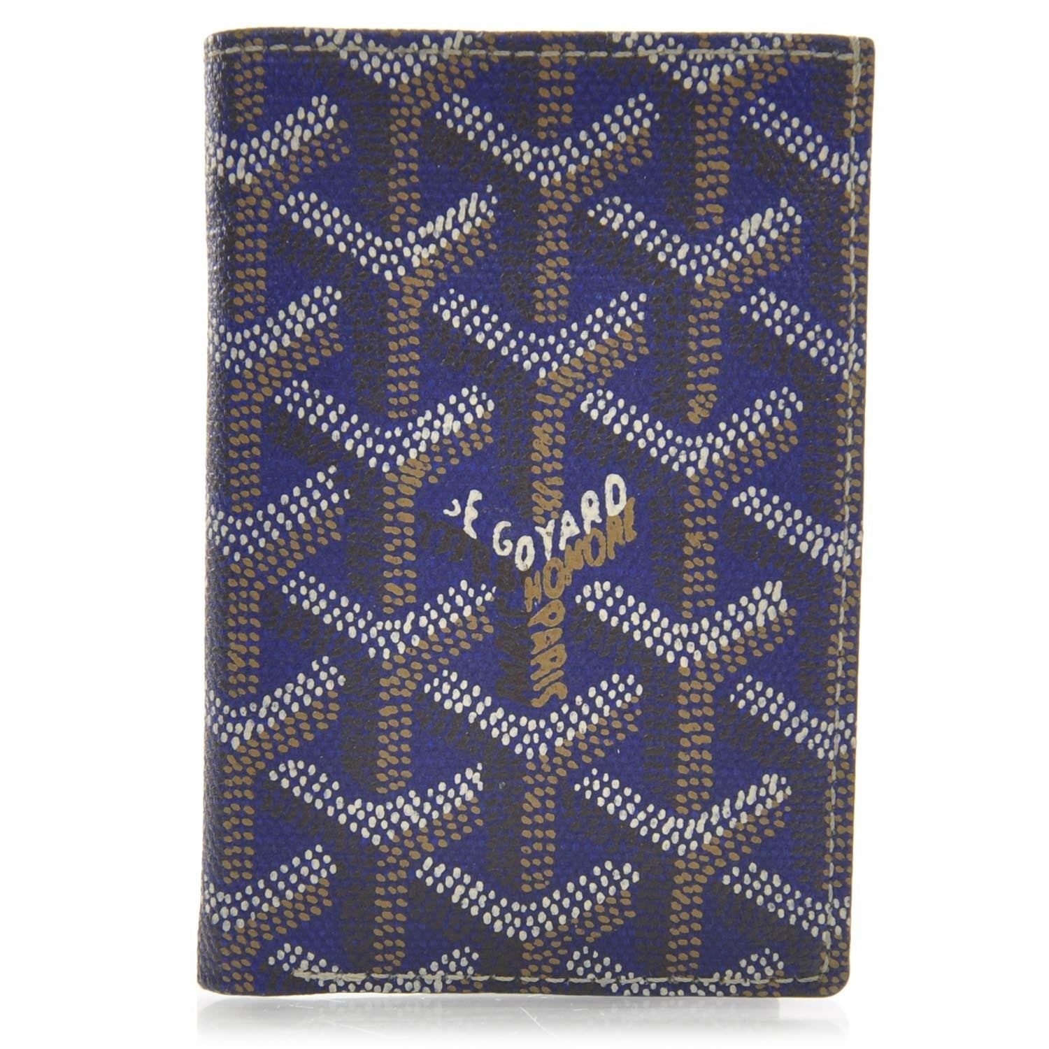 Goyard Goyardine Card Holder Case Blue 1 of 7