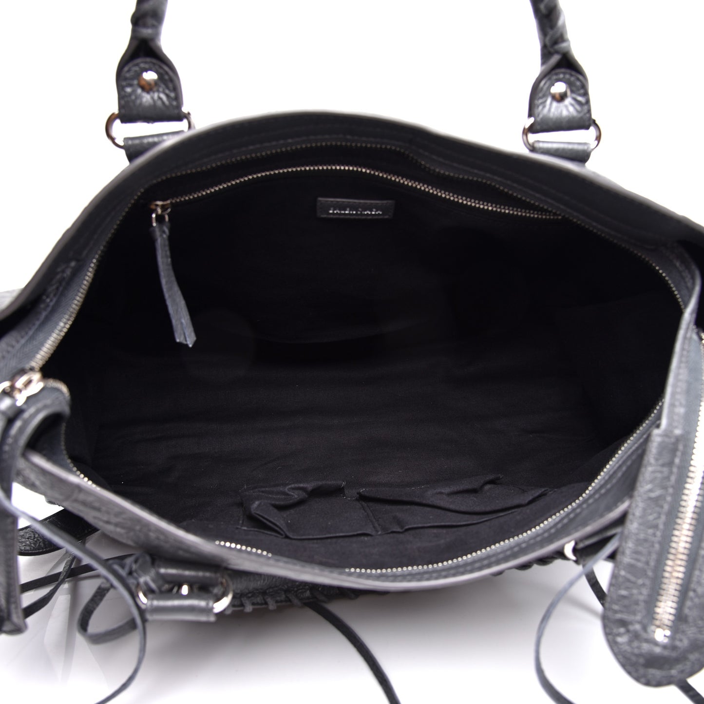 Agneau Classic Silver Hardware City Gris Fossile