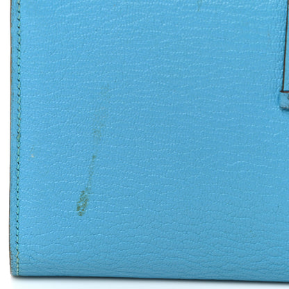 Hermes Chevre Mysore Bearn Gusset Wallet Bleu Azteque 11 of 13