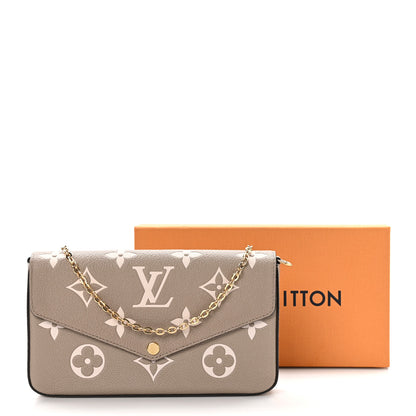 Louis Vuitton Empreinte Monogram Giant Felicie Pochette Tourterelle Creme 11 of 11