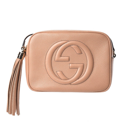 Gucci Pebbled Calfskin Small Soho Disco Bag Rose Beige 1 of 10