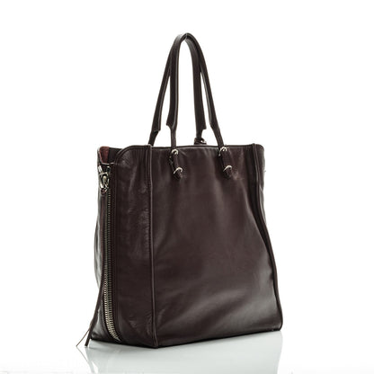 Balenciaga Veau Papier A5 Zip Around Tote Aubergine 4 of 8