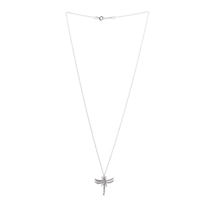Tiffany Platinum Diamond Dragonfly Pendant Necklace 3 of 7