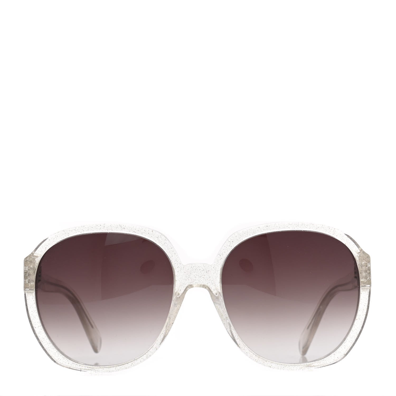 Celine Acetate Glitter Round Sunglasses CL 40147I Clear 2 of 6