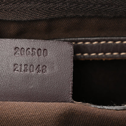 Gucci GG Plus Monogram Large Carry On Duffle Bag Brown 7 of 11