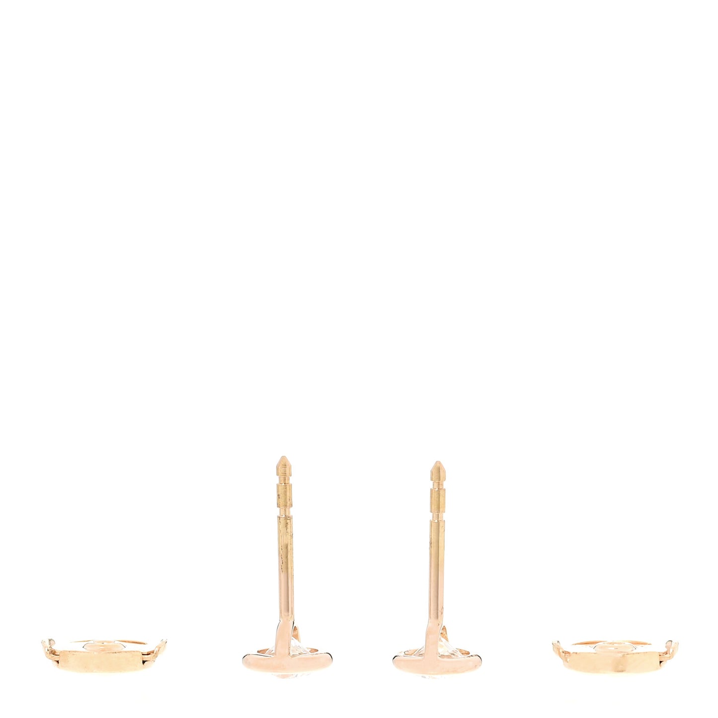 18K Rose Gold Diamond .66ctw Elsa Peretti Diamonds By The Yard Earrings