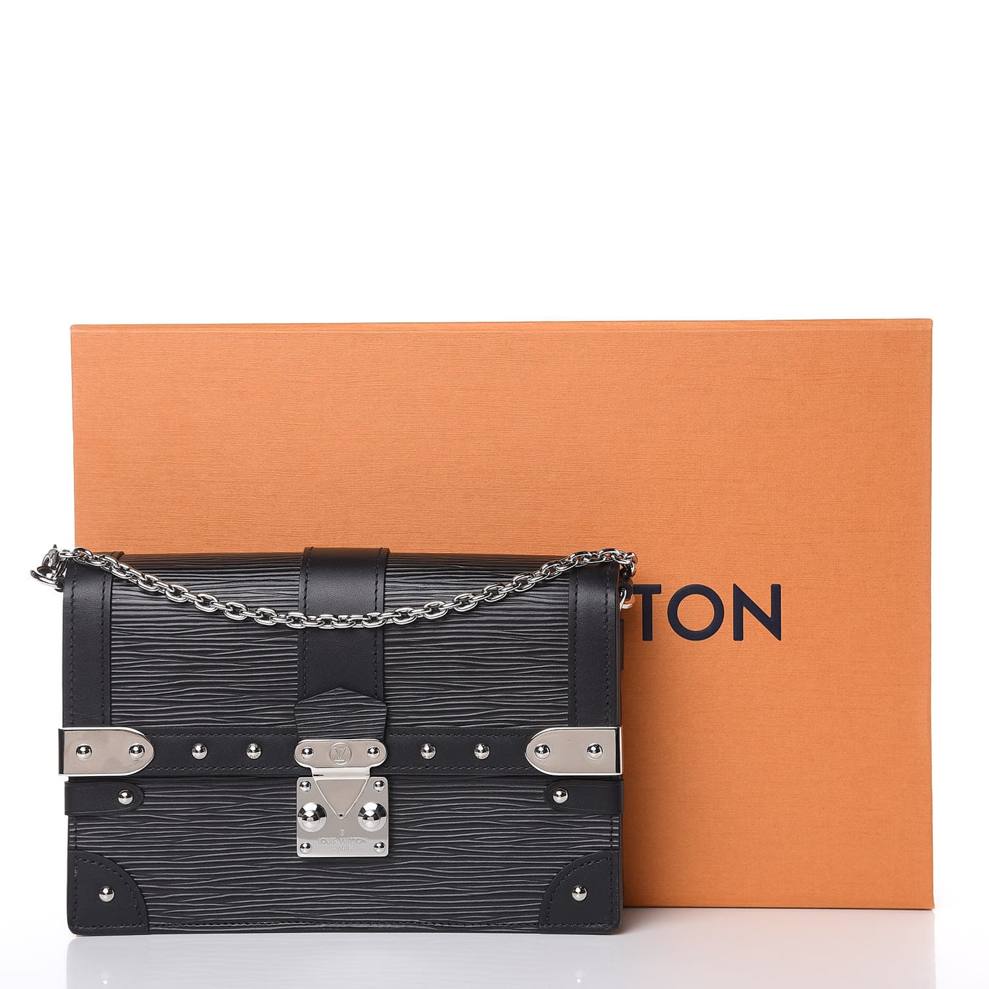 Epi Trunk Chain Wallet Black