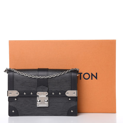 Louis Vuitton Epi Trunk Chain Wallet Black 12 of 12