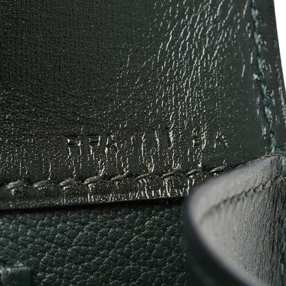 Hermes Tadelakt Medor 23 Clutch Vert Fonce 7 of 10