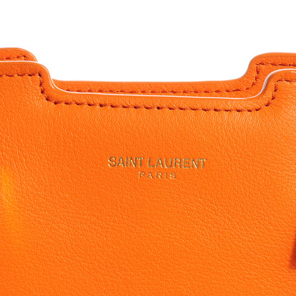 Saint Laurent Leather Small Classic Y Cabas Orange 5 of 9