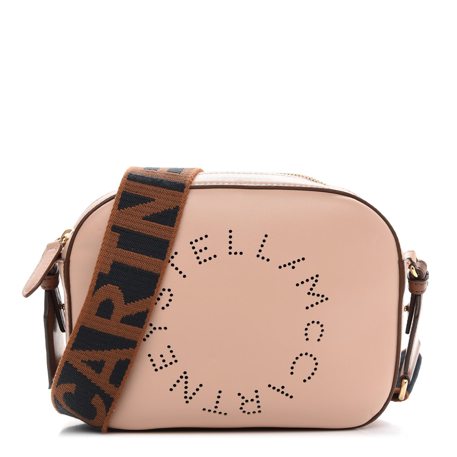 Stella McCartney Eco Alter Nappa Perforated Logo Convertible Belt Bag Blush Pink 1 of 9