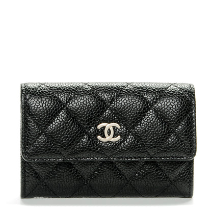 Chanel Caviar Quilted Flap Card Holder Black 1 of 8