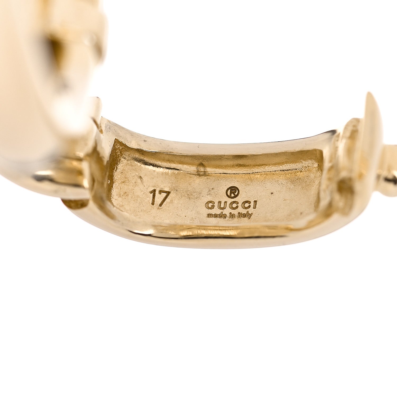 Gucci 18K Yellow Gold Large Horsebit Bracelet 4 of 5