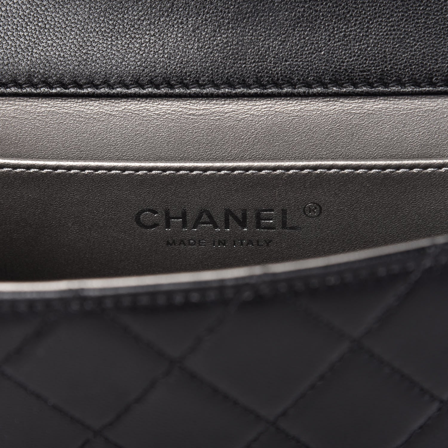 Chanel Lambskin Quilted Chic Pearls Flap Black 8 of 10