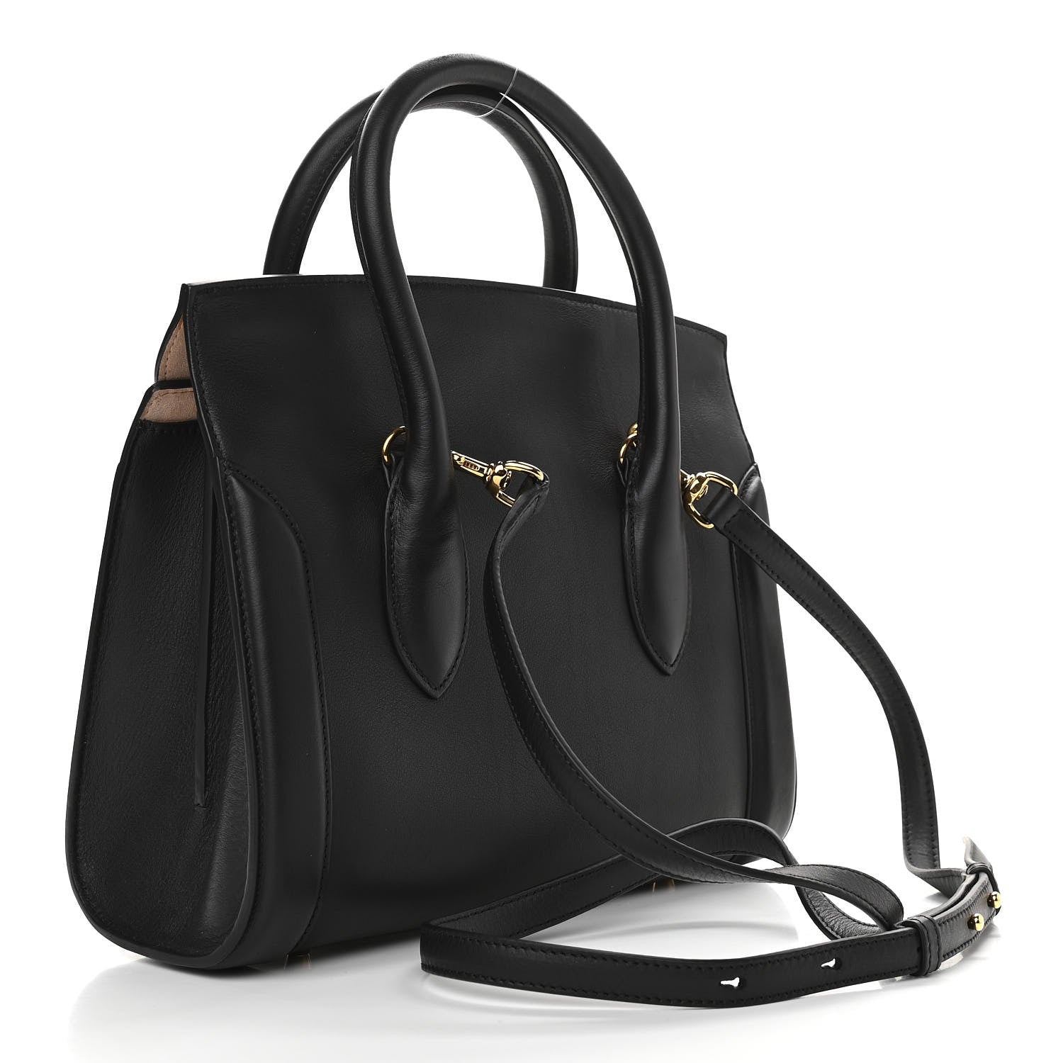 Alexander McQueen Sweet Calfskin Small Heroine 30 Black 3 of 9