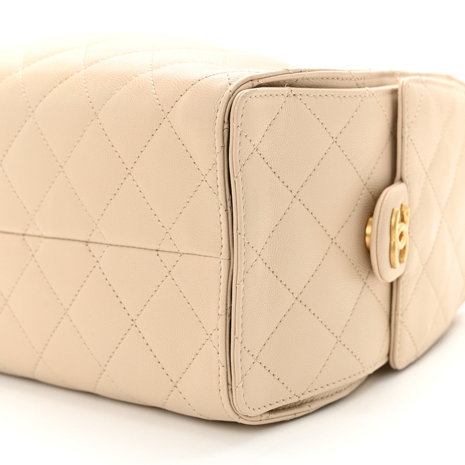 Chanel Caviar Quilted Small Chanel 25 Handbag Beige 10 of 11