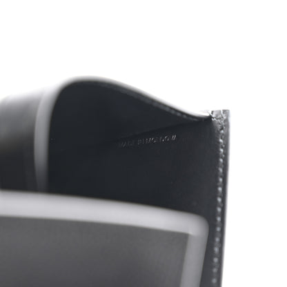 Burberry Grained Calfskin TB Compact Tri-Fold Wallet Black 9 of 11