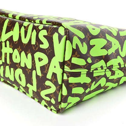 Louis Vuitton Monogram Graffiti Neverfull GM Green 9 of 10