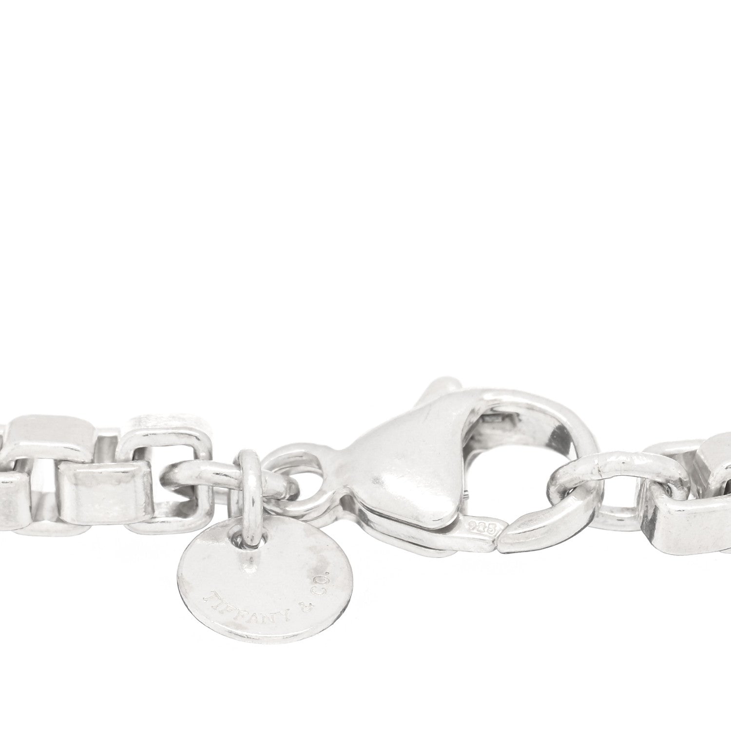 Tiffany Sterling Silver 4mm Venetian Link Bracelet 3 of 3