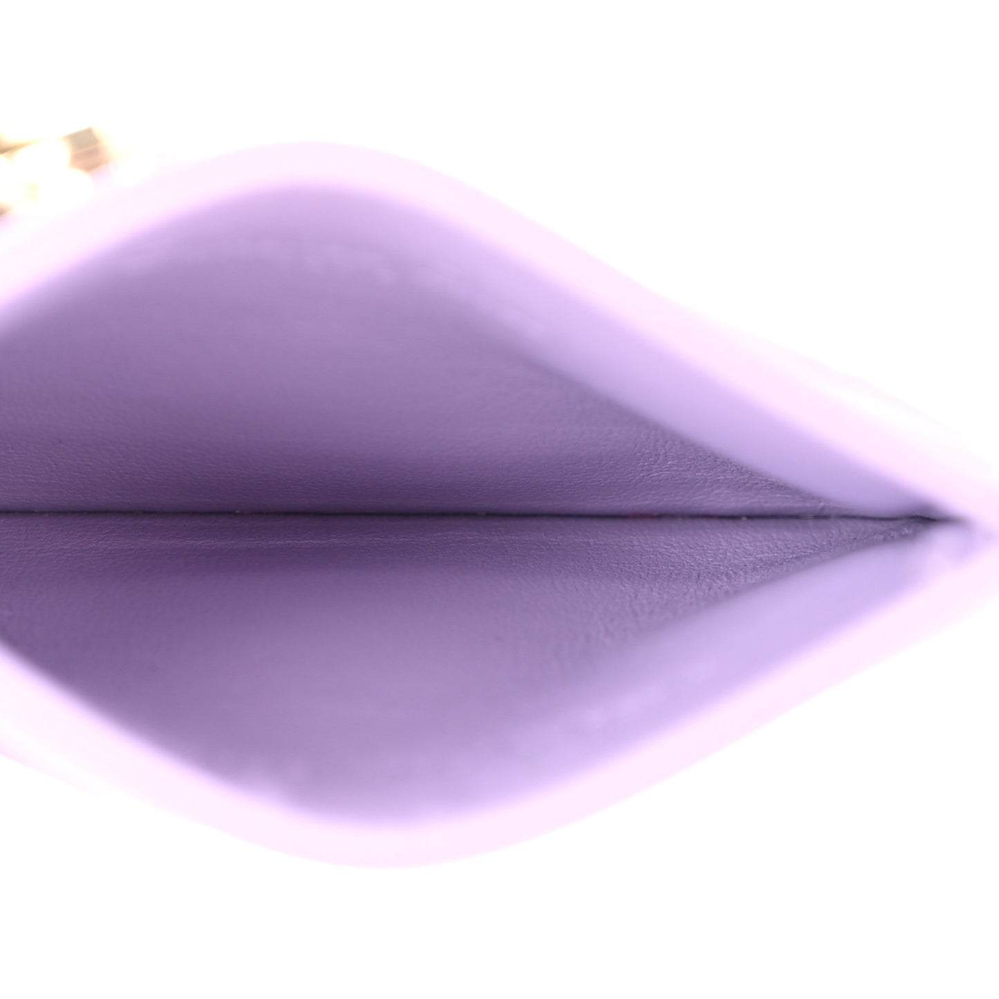 Patent Cannage Lady Dior Freesia Card Holder Lilac