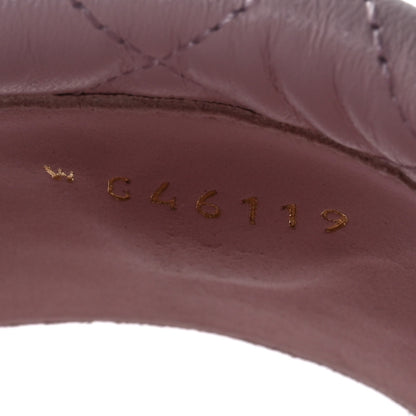 Chanel Lambskin Quilted Turnlock Flat Mules 41 Light Pink 8 of 9