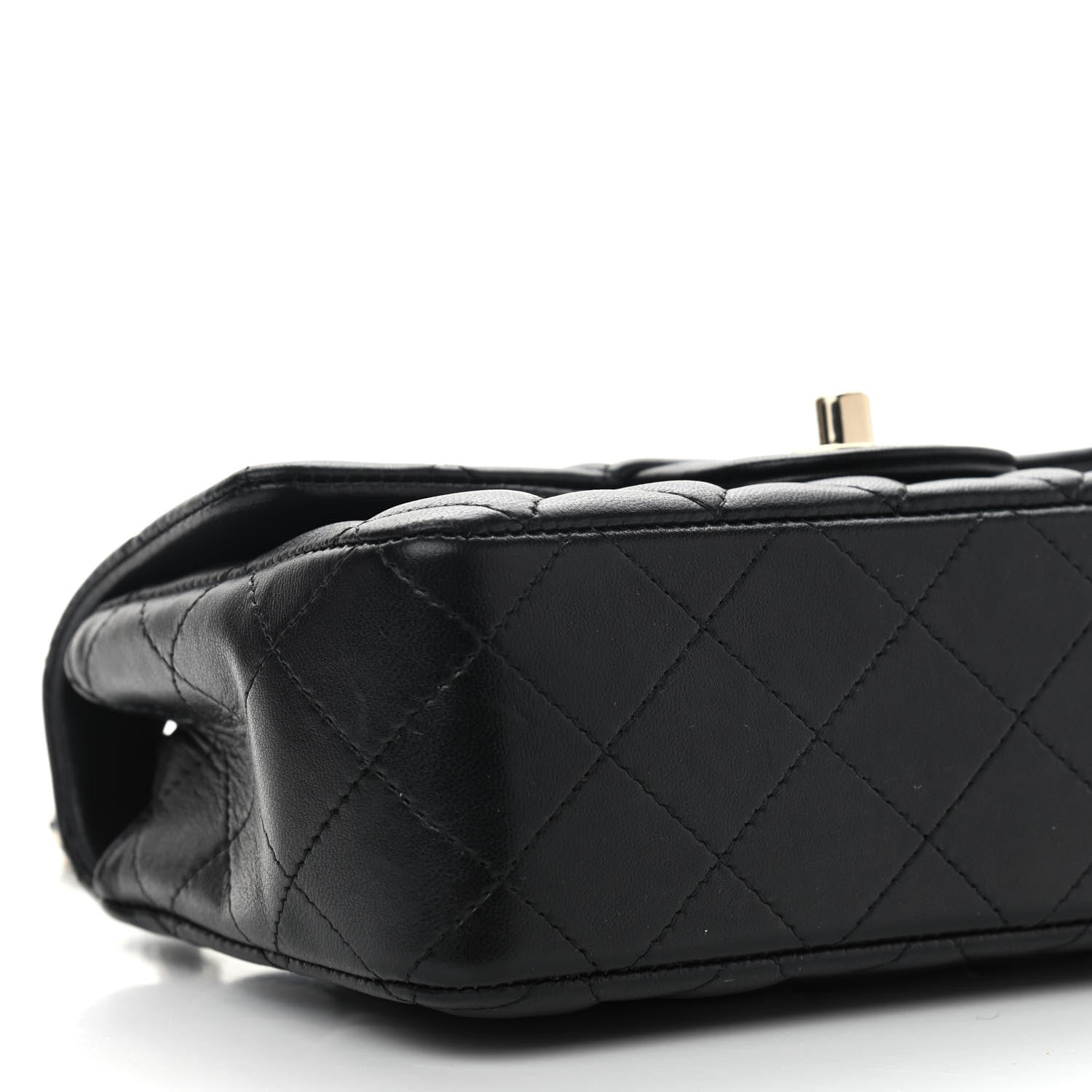 Chanel Lambskin Quilted Mini Rectangular Flap Black 8 of 10