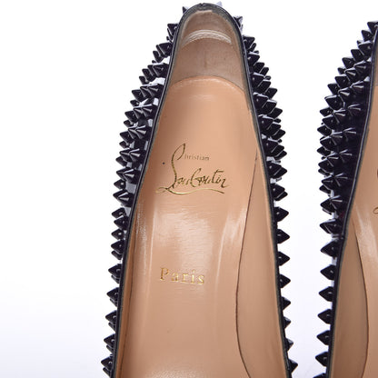 Christian Louboutin Patent Pigalle Spikes 100 Pumps 37.5 Iris 7 of 14