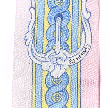 Hermes Silk Bride De Cour Twilly Rose Pale Ciel 3 of 4