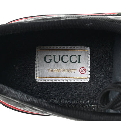 Gucci Econyl Nylon Web Monogram Off The Grid Mens 1977 Tennis Sneakers 10 Black 7 of 8